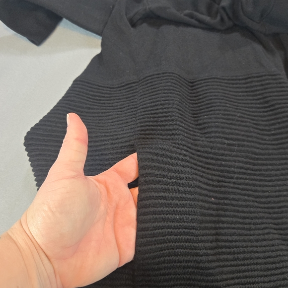 Lululemon Black Merino Wool Open Front Cardigan Ribbed Women’s Size 6 - Picture 6 of 6